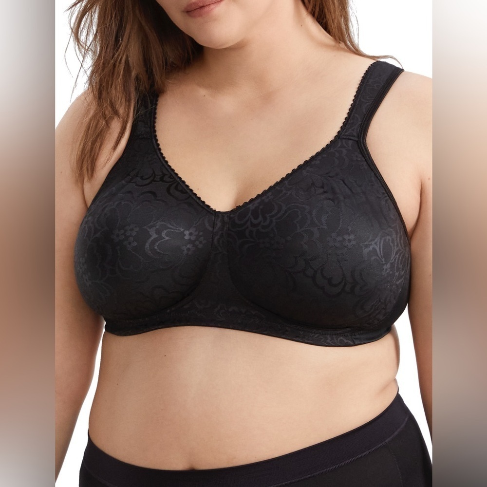 Playtex 18 Hour Ultimate Lift & Support Wirefree Bra Black, 44C